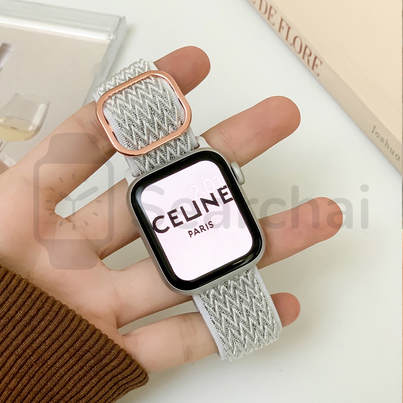 Tali✨Wave Pattern Nylon Strap for  41mm 45mm 42mm 44mm 38mm 40mm for iWatch Series Ultra 8/7/SE/6/5/4/3/2/1