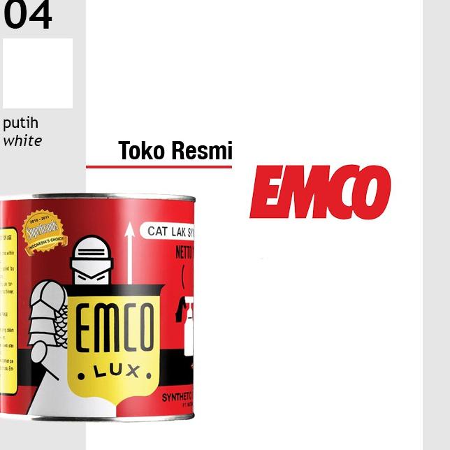 

Garansi Original Emco Lux Cat Kayu & Besi 1kg - Putih