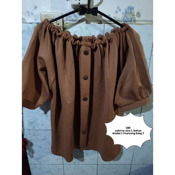 (PRELOVED) BLOUSE SABRINA BIG SIZE/JUMBO