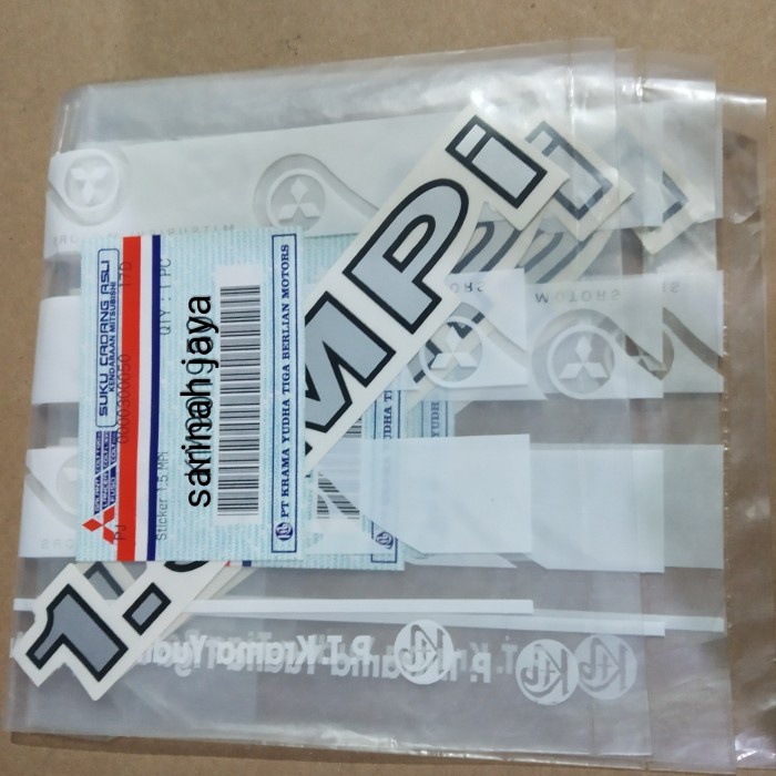 

stiker sticker 1.5 mpi mitsubishi asli original kikinina8382