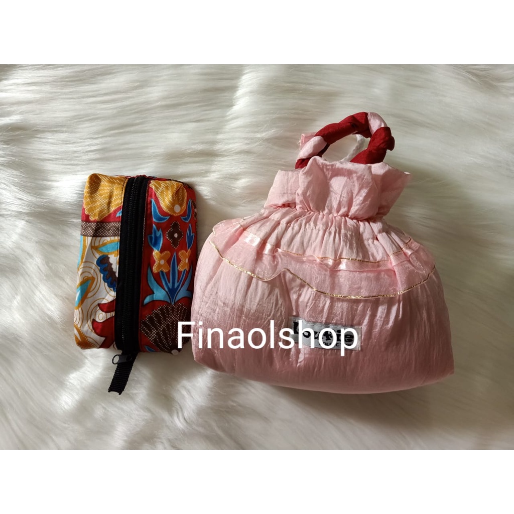 Sajadah travel + mukena travel parasut premium loufie original