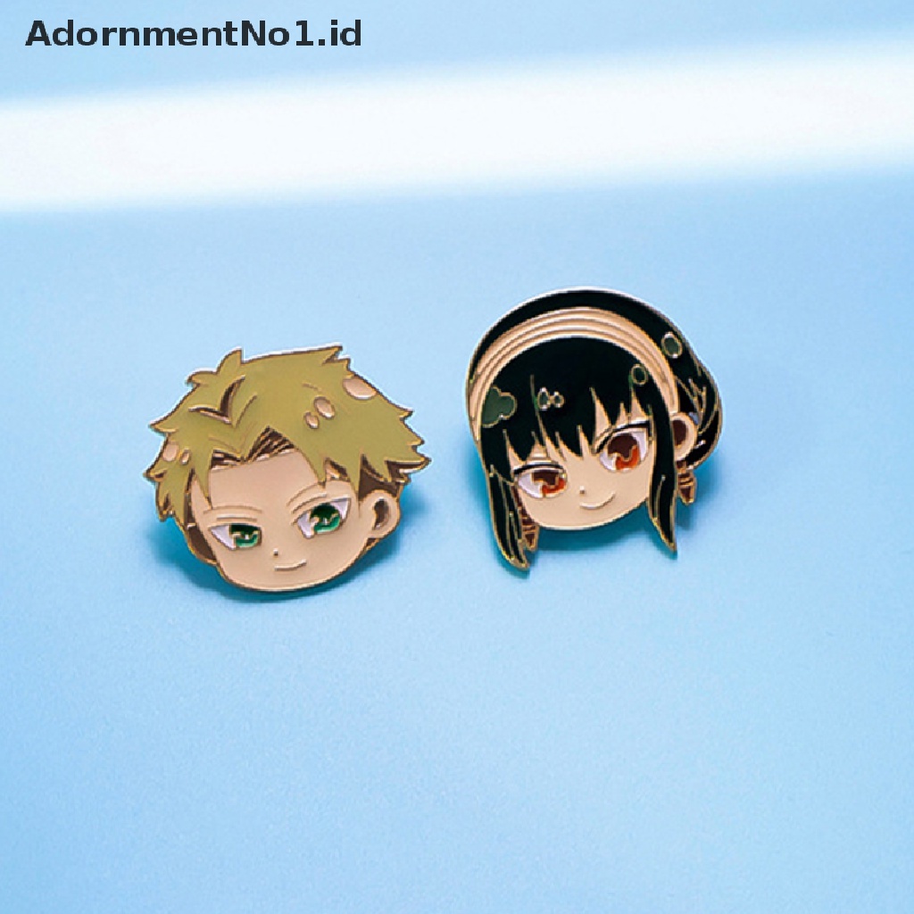 [AdornmentNo1] Terbaru Logam Enamel Pin Bros Senja Yor Forger Anya Forger Lucu Kepala Lapel Pin Lencana Aksesoris Perhiasan Anime [ID]