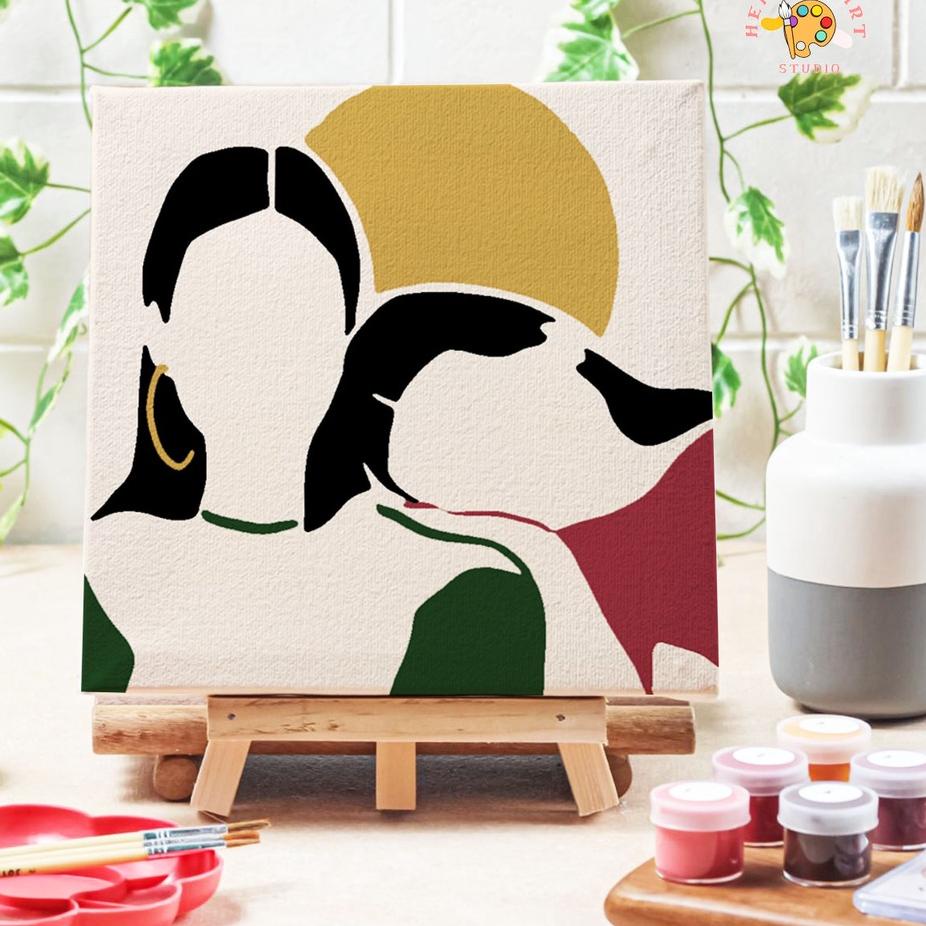 

Termurah | KI3 | Paint by number lukisan face art ver 1 canvas 20x20 cm / painting kit / set melukis