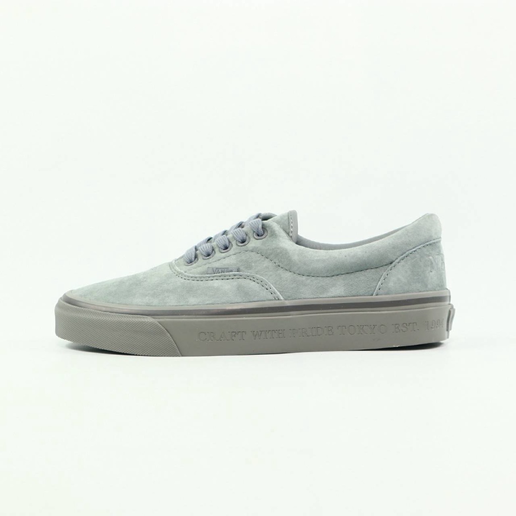 SEPATU NEIGHBORHOOD X VANS ERA 95 DX GREY ORIGINAL BNIB FULL TAG BARCODE BAHAN LEATHER KULIT SIZE: 3