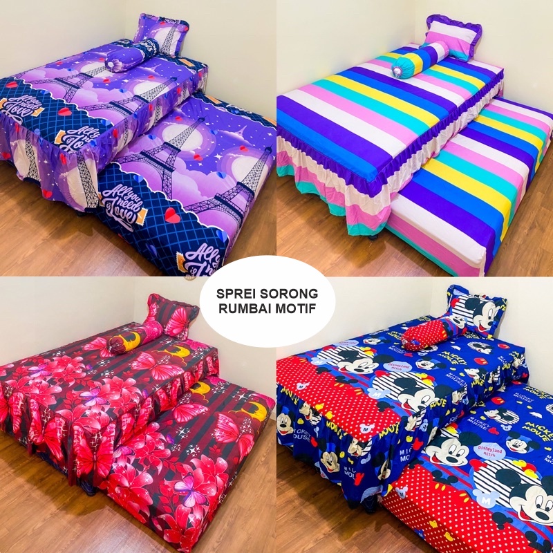 SPREI SORONG RUMBAI MOTIF DEWASA 120x200 // DOUBLE BED