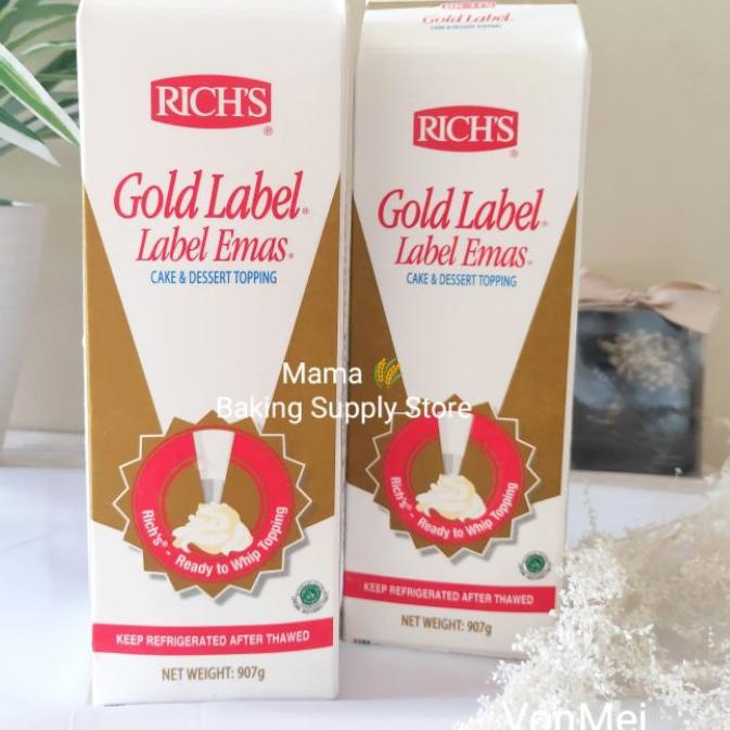 

✱ RICH'S RICH RICHS GOLD WHIPPING CREAM KRIM TOPPING ❁