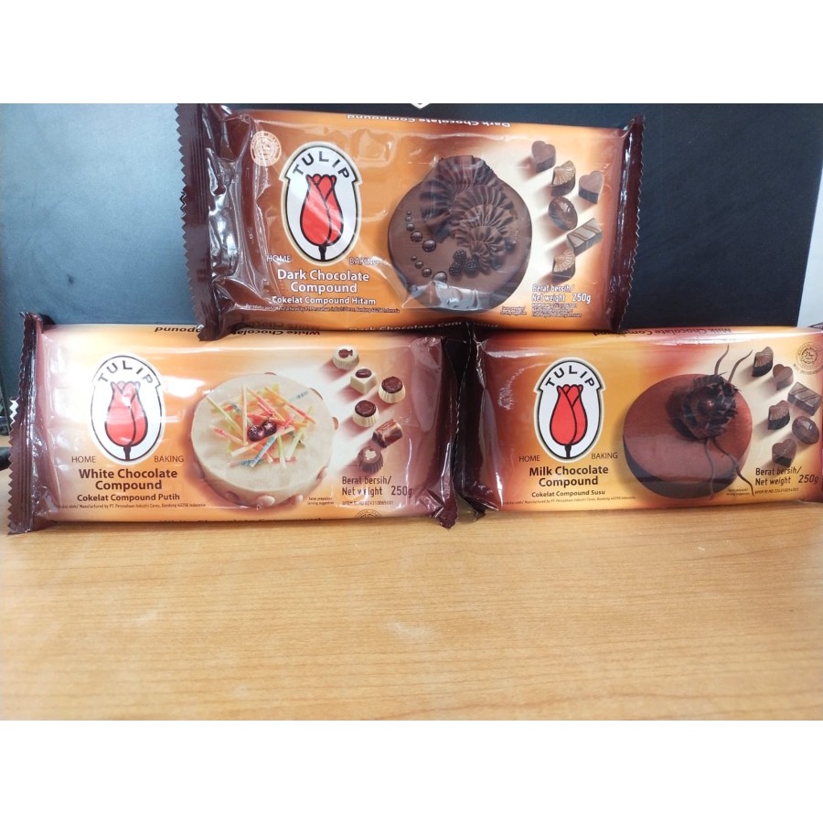 

Coklat Kompound Tulip / Tulip Chocolate Compound 225 Gram