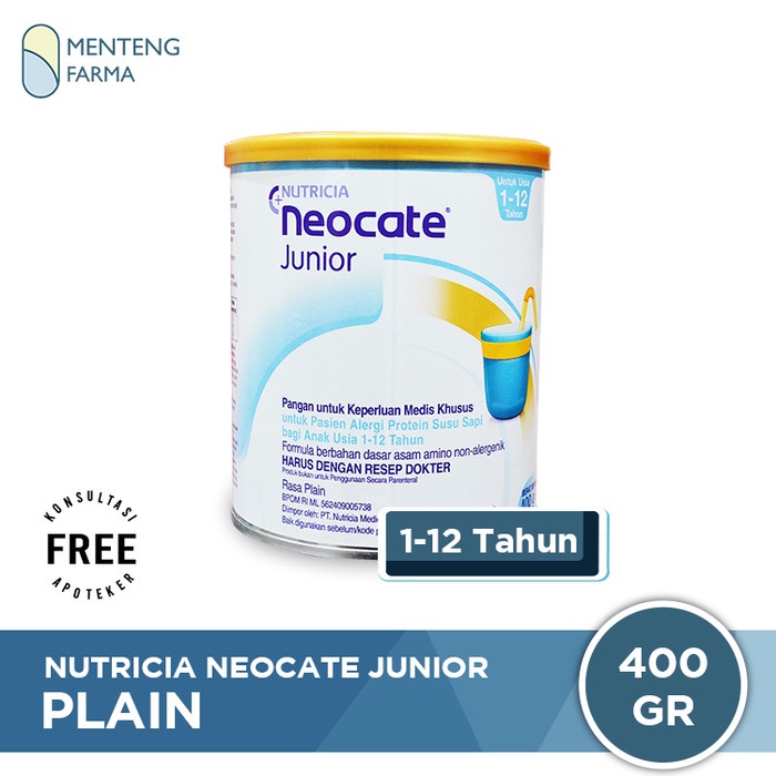 

[ COD ] Nutricia Neocate Junior 400 Gram - Susu Khusus Alergi Anak 1 - 12 Thn