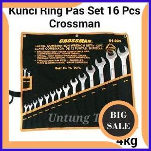 tools n parts Crossman 16 pcs Kunci Ring Pas Heavy Duty - Combination Wrench set 1F3B23