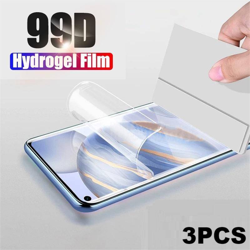 3pcs Pelindung Layar HD Hydrogel Film Untuk Huawei Mate50 40 30 Pro 5G HD Screen Protection Film Untuk Huawei Nova 10 9 8i 8 Y61 Y70 Y90 P50 P40 P30 Pro Plus