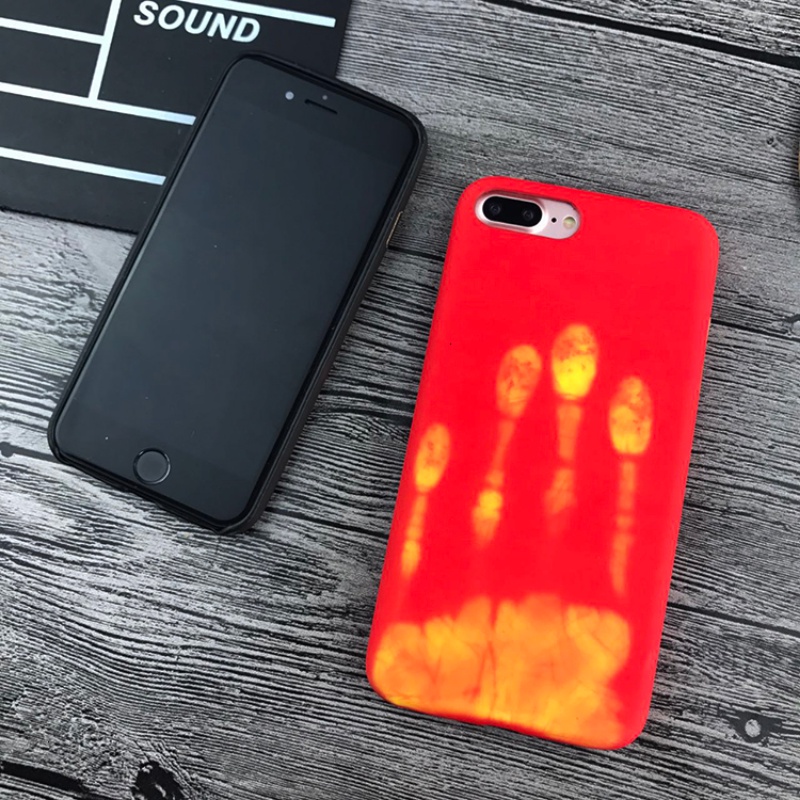 IPHONE Casing Ponsel Menarik Perubahan Warna thermal Mewah Untuk Iphone14 13 12 11 Pro Max X XS Max XR 78 Plus Shockproof Penutup Belakang