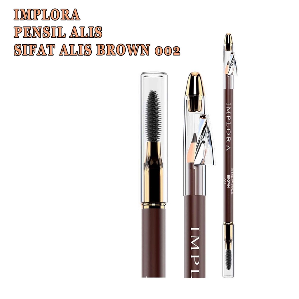 Pensil Alis * Implora Eyebrow * Colors Brown &amp; Black * Grey