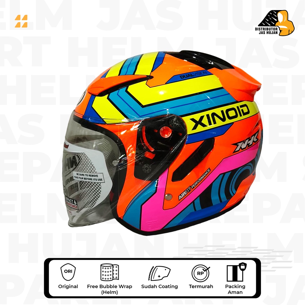 Helm NHK R1 Motif Xinoid Orange Fluo