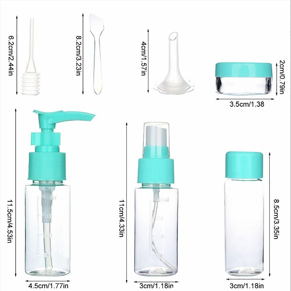 R-FLOWER Kosmetik Sub-Botol Travel Portable Alat Botol Isi Ulang