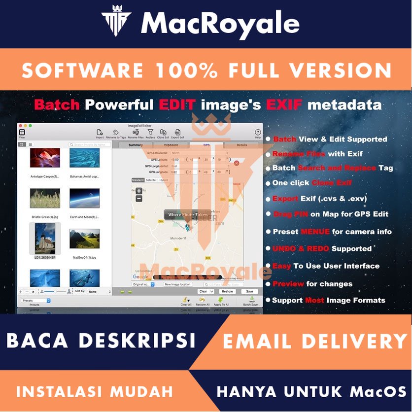 [MacOS] Image Exif Editor Full Version Lifetime Full Garansi