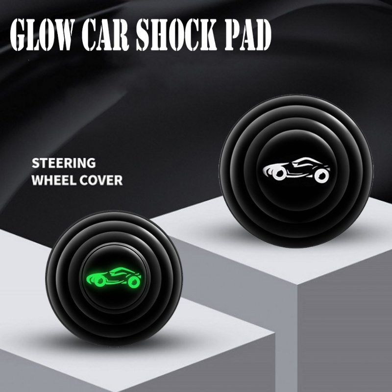 1/10pcs Luminescent Shock Pad Foor Car Log/Gasket Penyerap Goncangan Pintu Mobil Universal/Pad Peredam Suara Bagasi Bantal Penebalan Shockproof