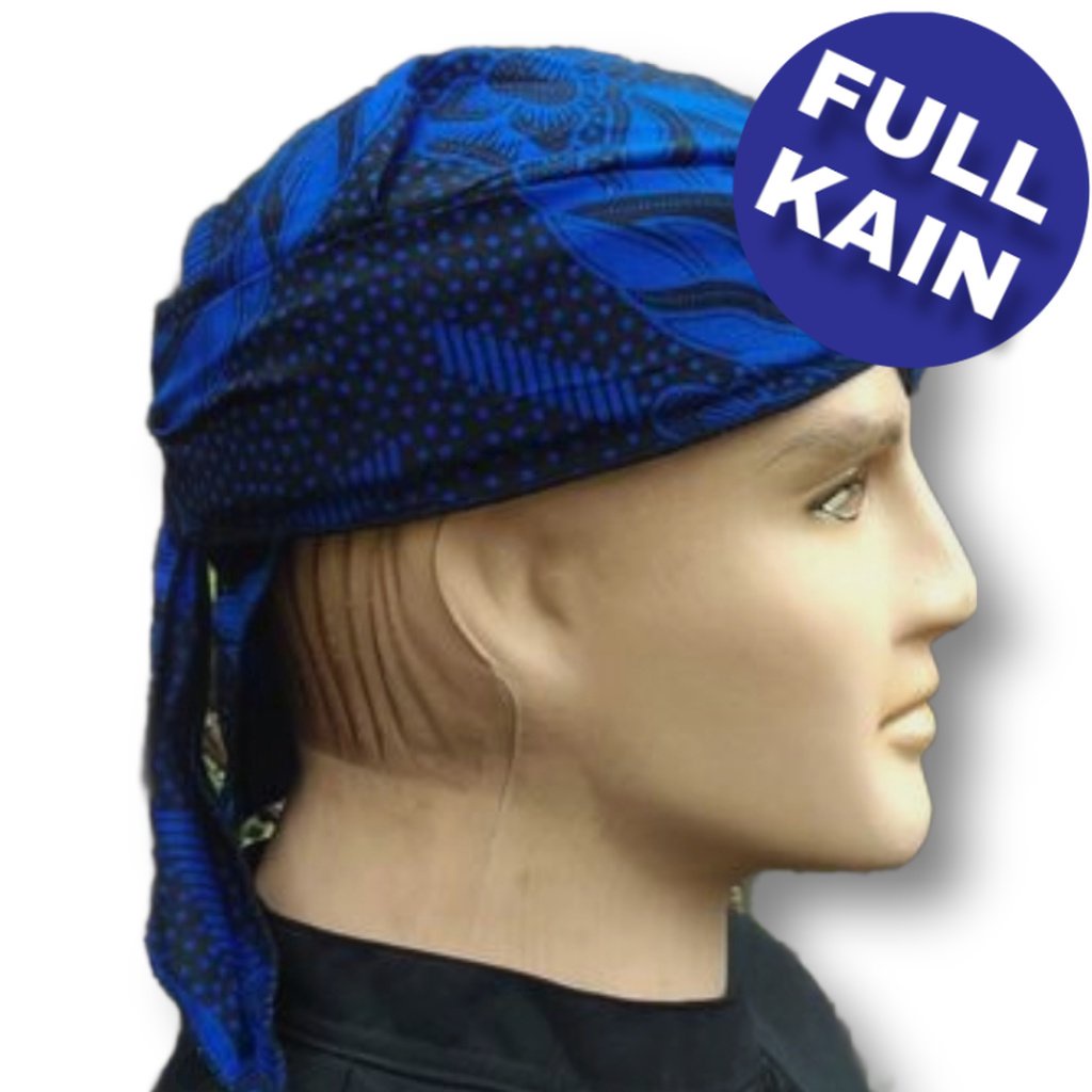 iket parekos FULL KAIN praktis permanen - iket batik baduy - motif baduy - iket baduy - bendo - uden