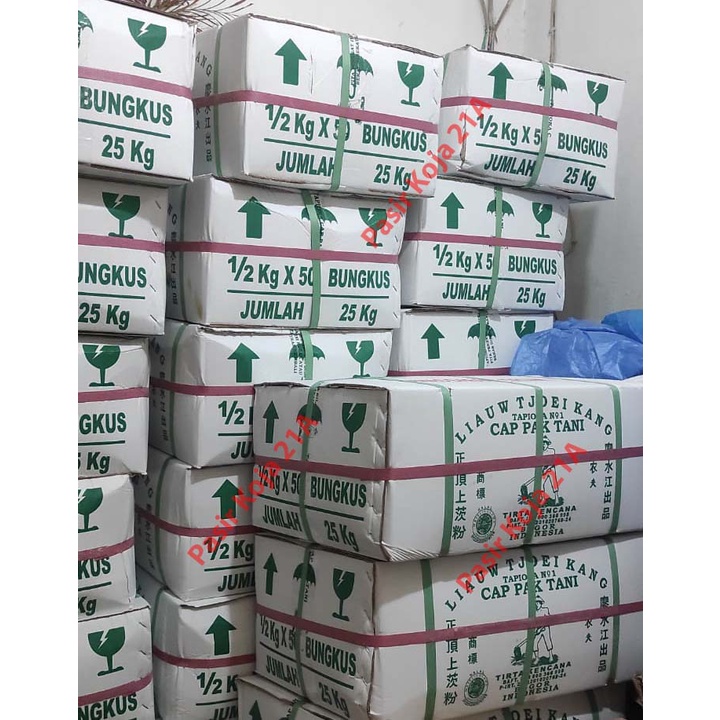 

Sagu Tani Tapioka Liauw Tjoei Kang Tirta Kencana 1/2kg Dus 25Kg