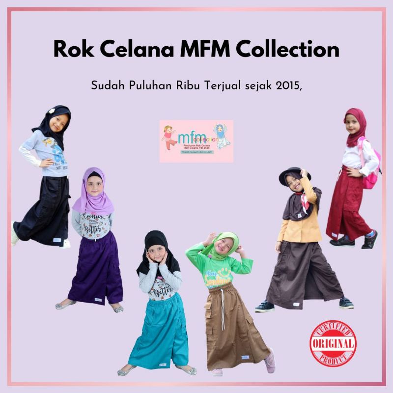Rok celana anak perempuan ori by mfm/rok celana sekolah/rok celana olahraga/rok celana pramuka