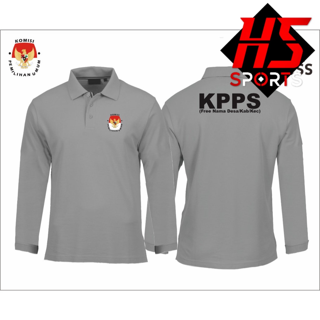 POLO KPPS - BAJU KPPS LENGAN PANJANG - POLO KERAH KPPS BAWASLU
