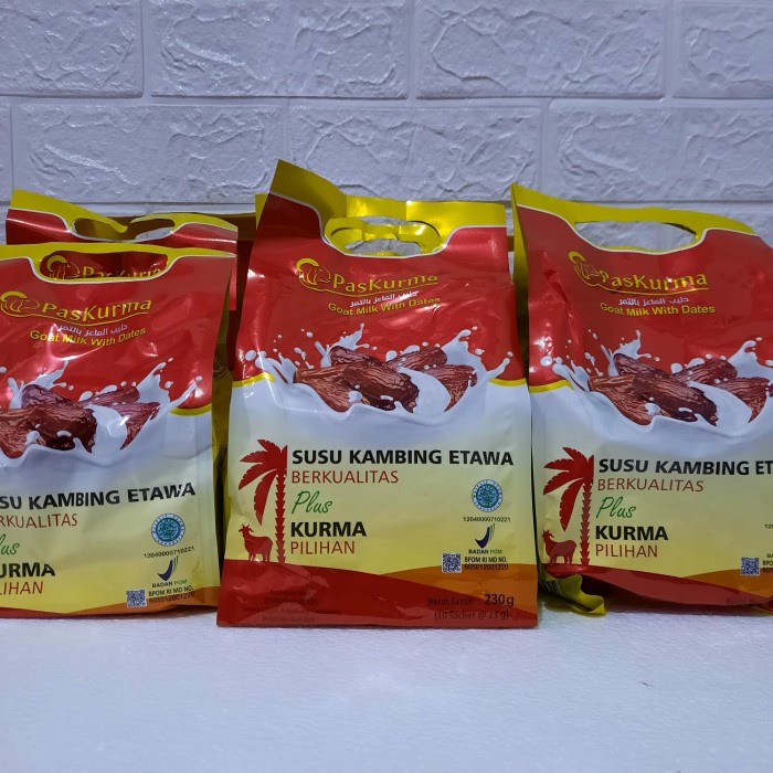 

[ COD ] PASKURMA(SUSU KAMBING ETAWA BERKUALITAS PLUS KURMA) 1 POUCH ISI 10 PCS