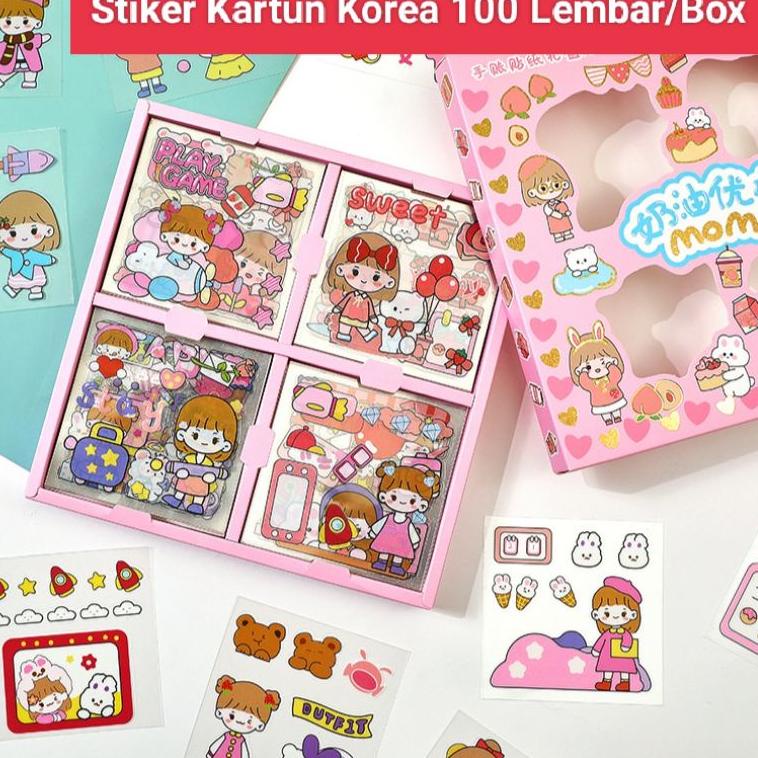 

X33 「Skylo」100 Lembar Stiker Kartun Korea Lucu Anti Air Dekorasi Handbook Scrapbook DIY PROMO SPESIAL ㆉ