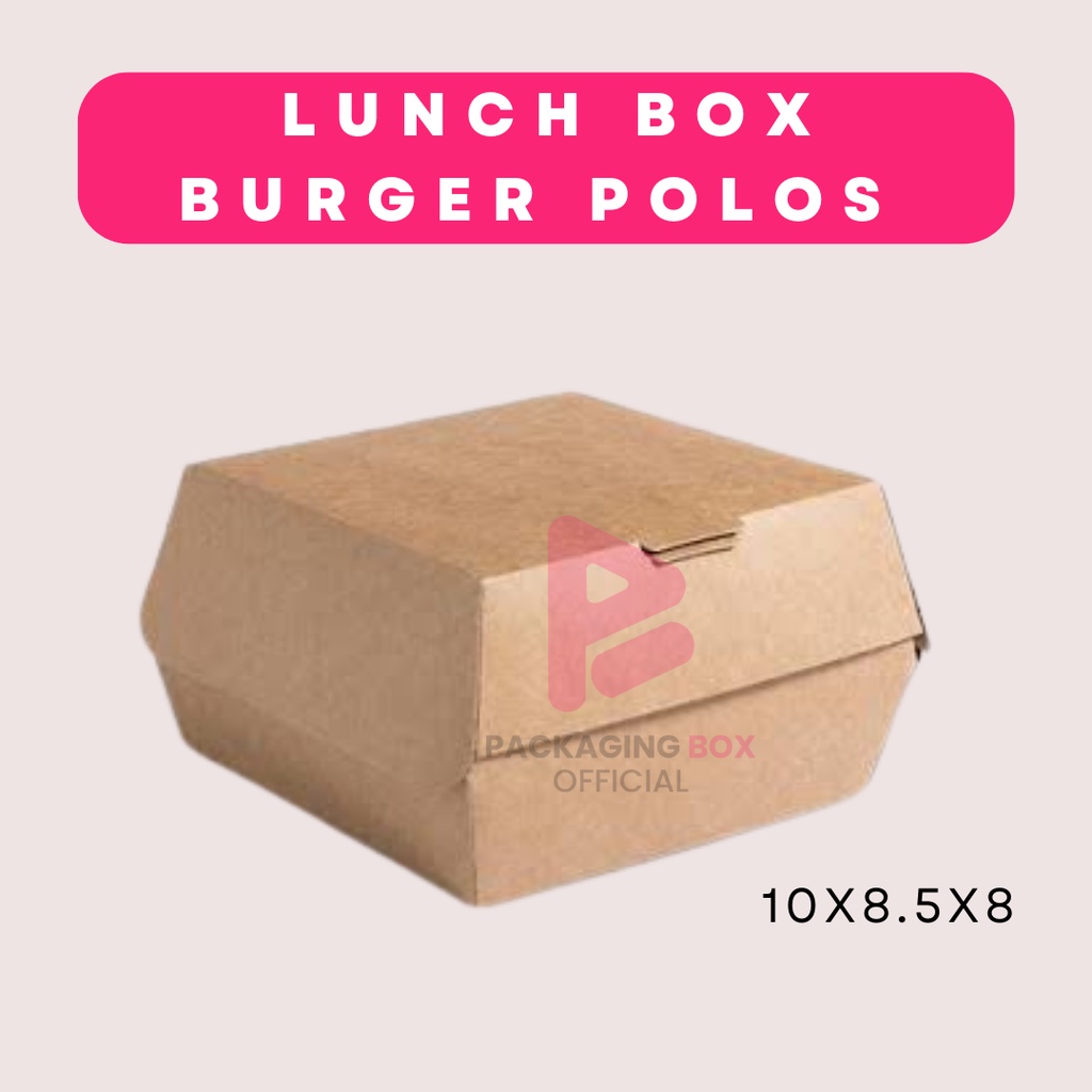Box Burger/Box Burger Polos uk10x8,5x8/Dus Donat/Box Serbaguna