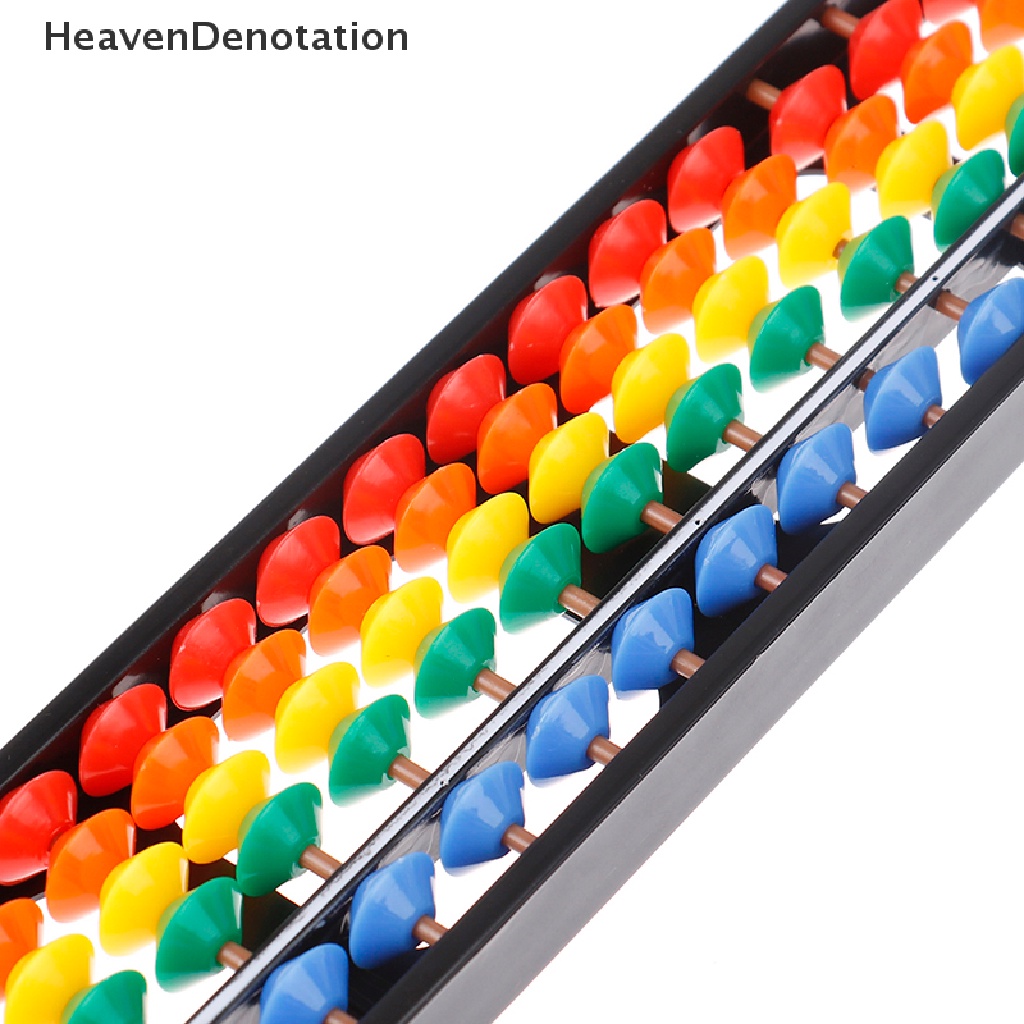 [HeavenDenotation] Portable 13 / 15 / 17 Column Abacus Arithmetic Soroban School Math Learning Tool HDV