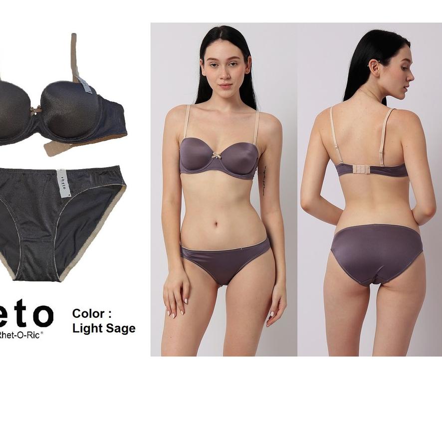✷ Bra set with panty Rheto half cup ➸