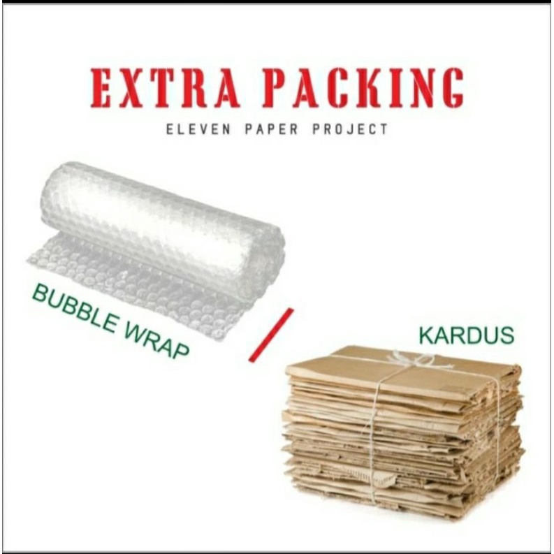 KARDUS BEKAS atau BUBBLE WRAP untuk packing tambahan