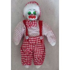 Boneka badut kepala keramik