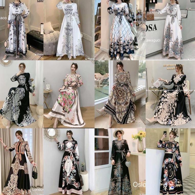 LANGSUNG KIRIM GAMIS WANITA ESTILO DRESS MAXI BKK ORI IMPORT BANGKOK