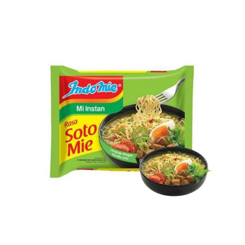 

Mie Instan Indomie Kuah Soto Mie 85 gram