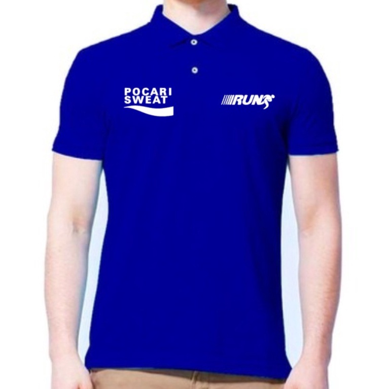 KAOS BAJU POLO POCARI SWEAT RUN / SHIRT KERAH DISTRO / PRIA WANITA / COD