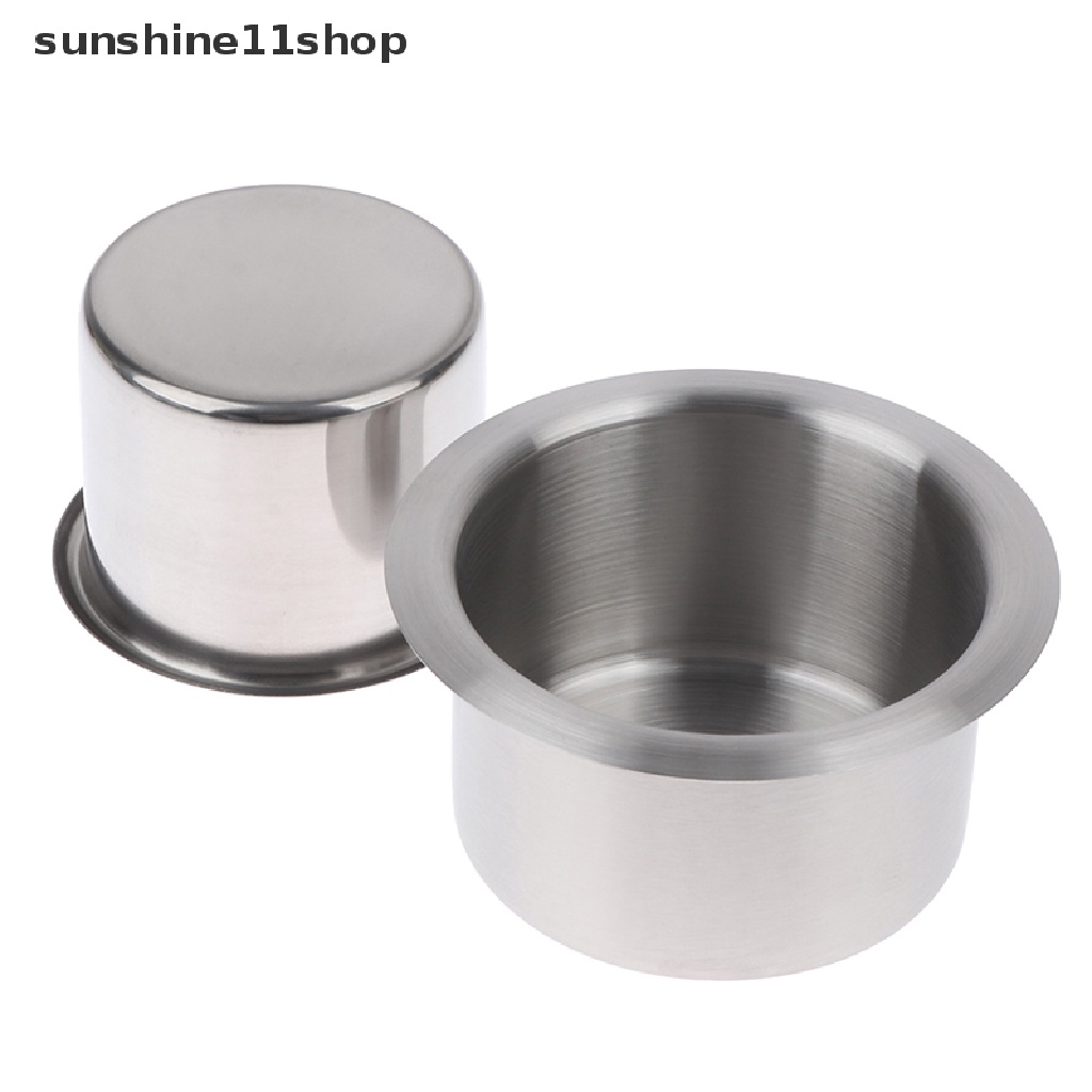 Sho Car Cup Holder Drink Cup Holder Recessed Stainless Steel Tempat Gelas Minuman Kaleng N