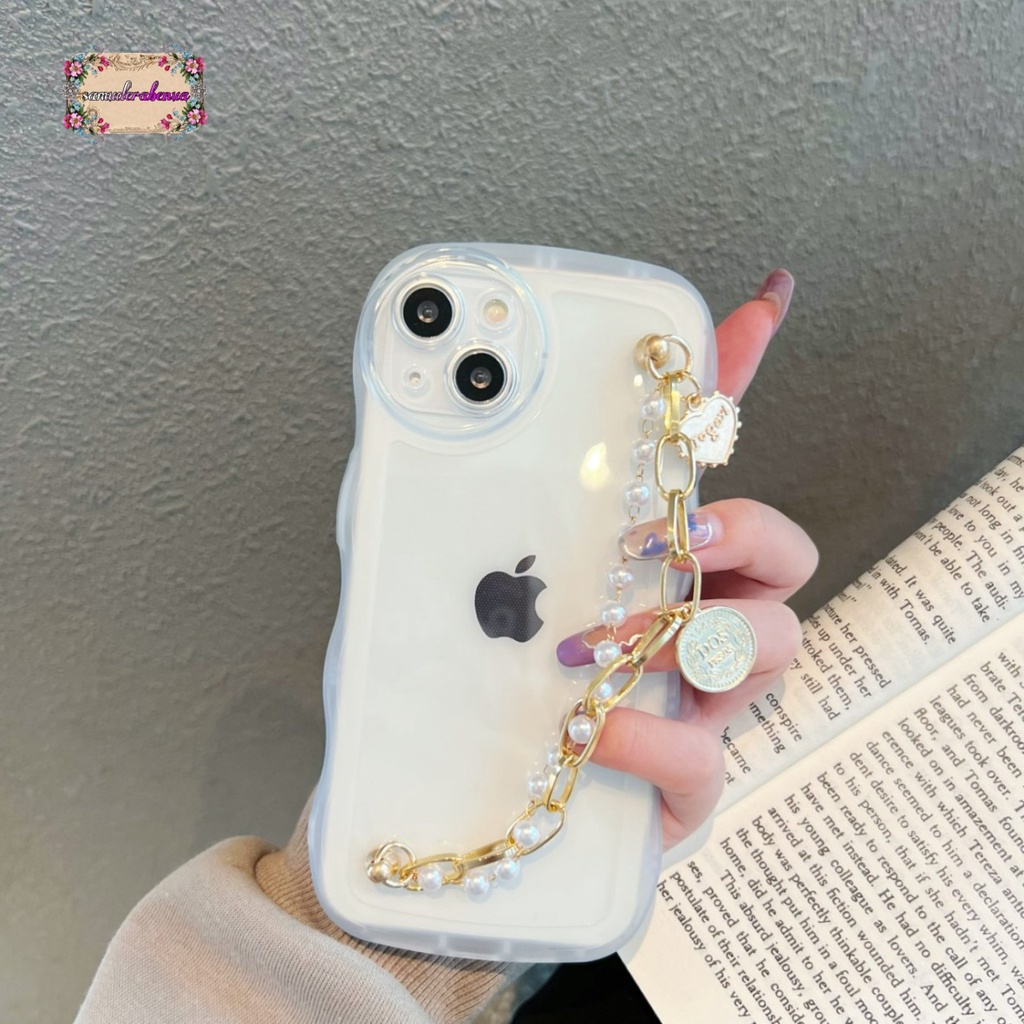 GC016 SOFTCASE WAVY  GELOMBANG RANTAI MUTIARA FOR XIAOMI REDMI 4A 5A 6A 8 9A 9C 10A 10 10C NOTE 5A PRIME 8 9 10 11 POC C40 M3 M4 M5 X3 PRO MI A1 PLUS 2022 SB4833