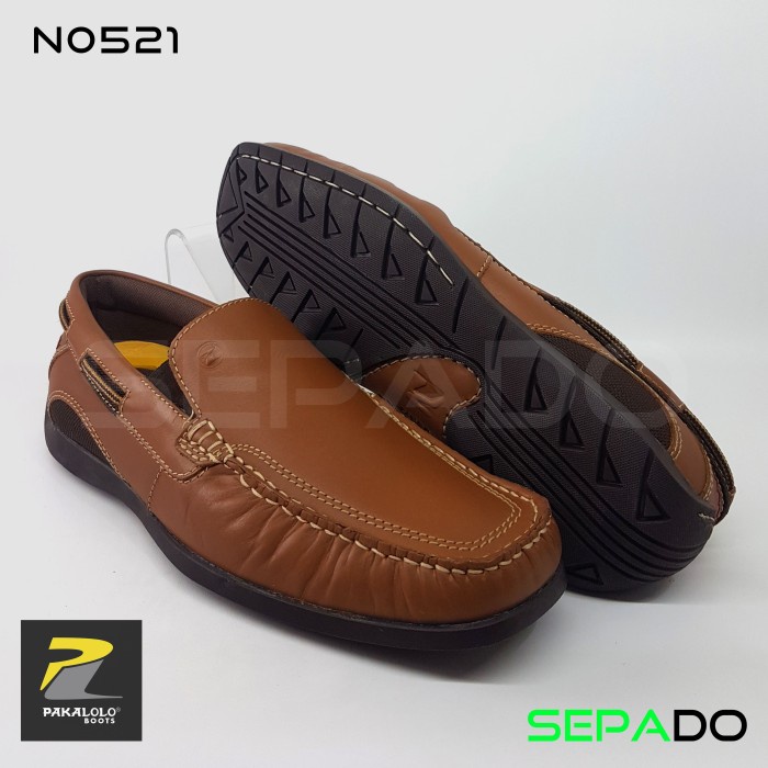 Terlaris Sepatu Loafer Casual Kulit Pria Pakalolo(N0521)(Black/Brown/Tan)