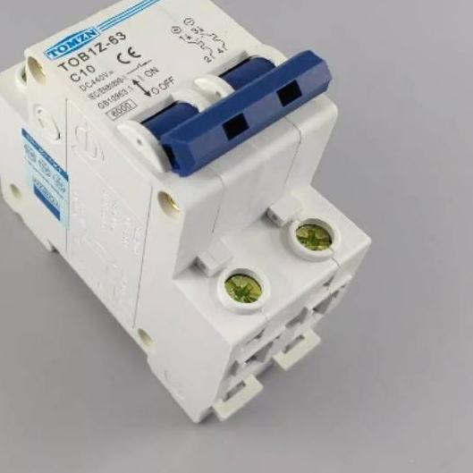 ► MCB DC 2 P 10A DC 440 V Sirkuit breaker MCB C curve ♘