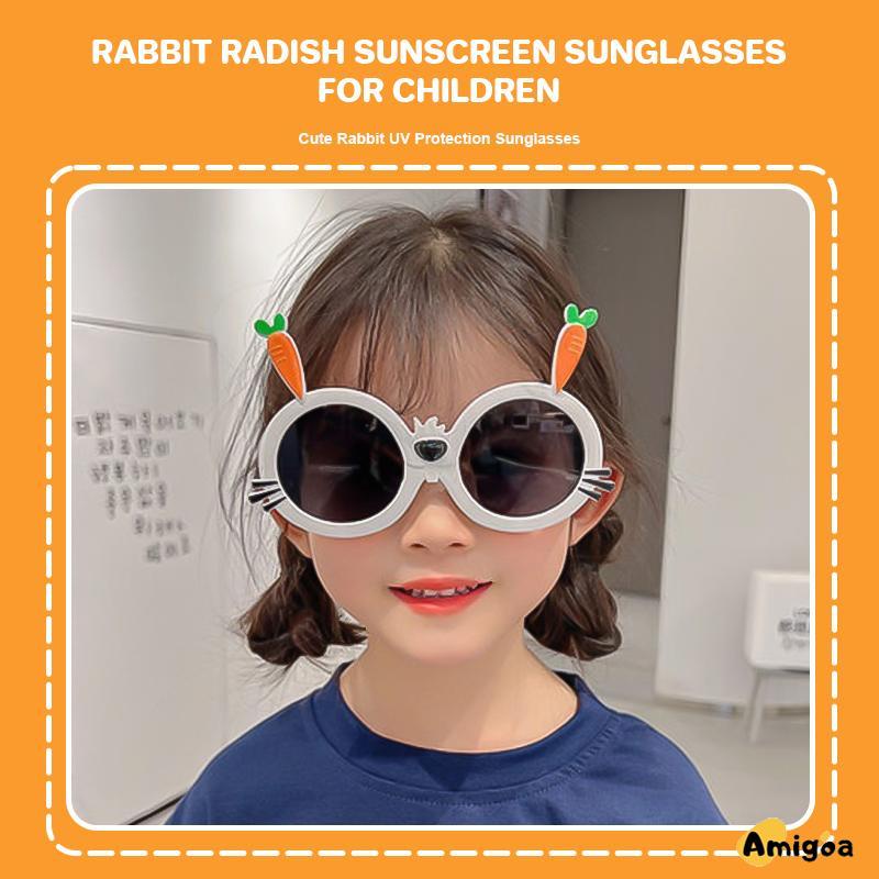 Kacamata Hitam Kartun Telinga Kelinci Lucu Warna-Warni Sunglasses Untuk Anak - AG2