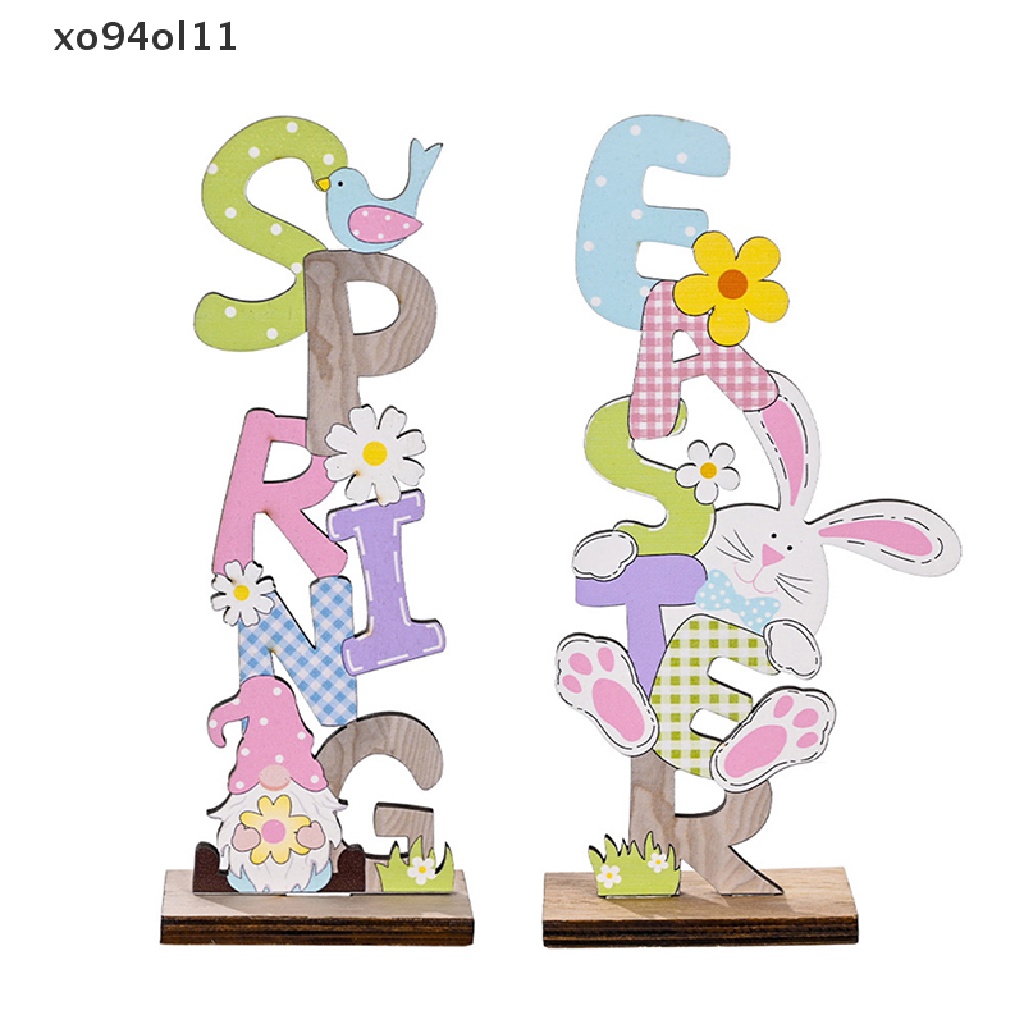 Xo Easter Spring Ornament Easter Decor Untuk Perlengkapan Pesta Telur Kelinci Rumah OL