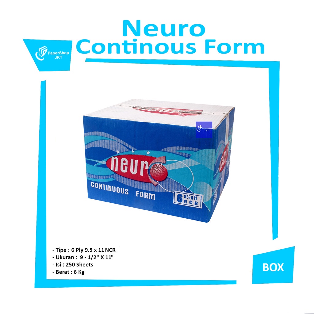 

NEURO - Continous Form 6 Ply 9 1/2 x 11 ( K6 Neuro ) NCR - Box