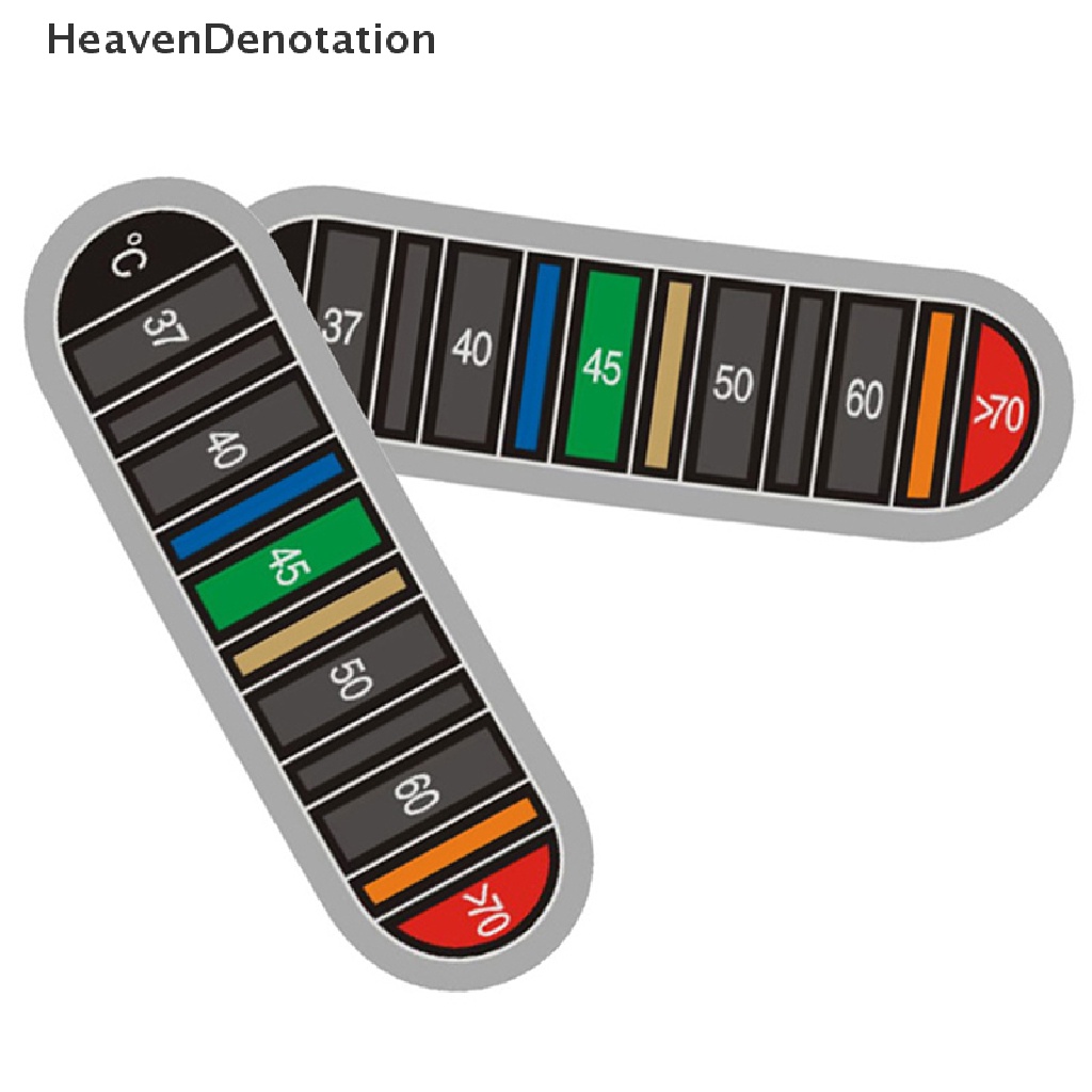 [HeavenDenotation] Termometer Perubahan Warna Kopi Air Portabel 0-70 Celcius Cup Kettle Temperature Tester Tahan Air Stiker Untuk Dapur Rumah HDV