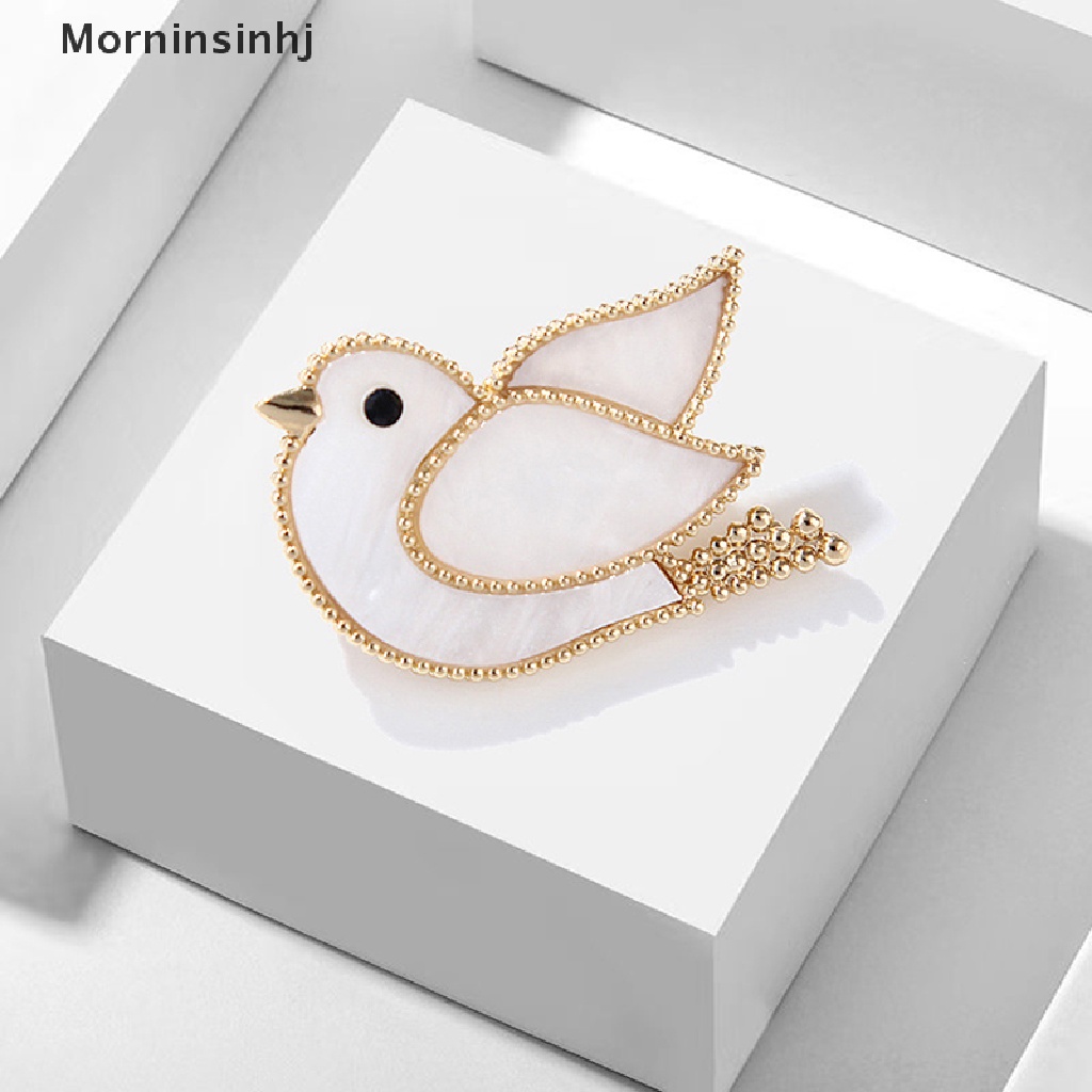 Bros Burung Enamel Mornin Putih Bros Dove of peace Untuk Pesta Perjamuan Clothese Jewelry id