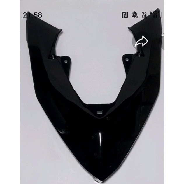 Panel Dasi Tameng besar depan vario 150 LED hitam