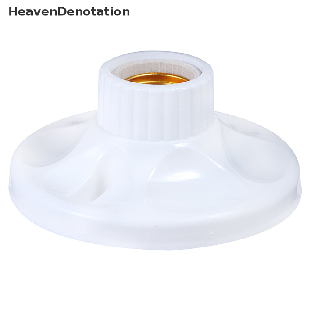[HeavenDenotation] E27 Dudukan Bohlam Lampu LED Alas Soket Bulat Base Socket Lampu Gantung 6A220V-250V HDV
