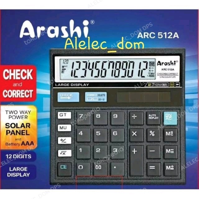 

((((()paling dicari] Kalkulator Arashi 512A