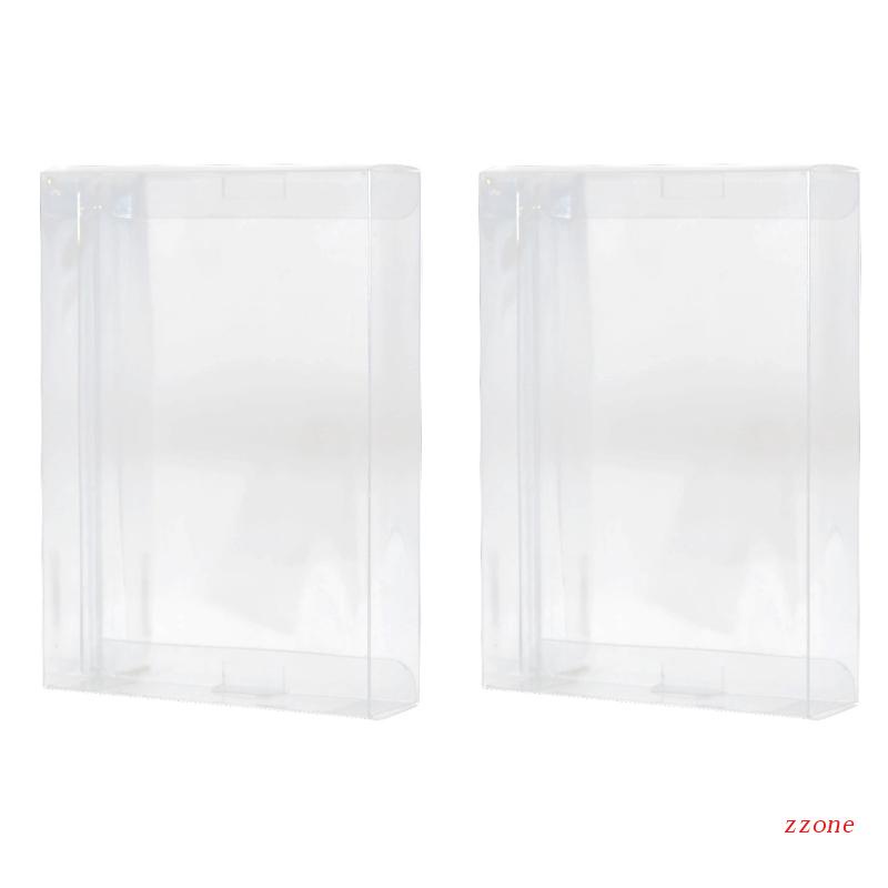 Zzz 2Pcs/Set Cart Clear CIB Case Sleeve Box Untuk SNES/N64 CIB Pelindung Game