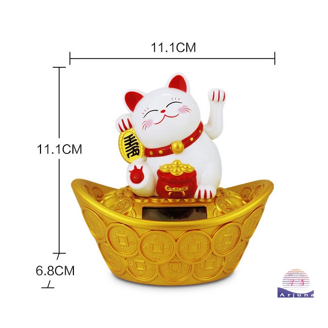 PAJANGAN mobil /rumah/toko /kucing rejeki /kucing hoki/ lucky cat yuanbao 11cm