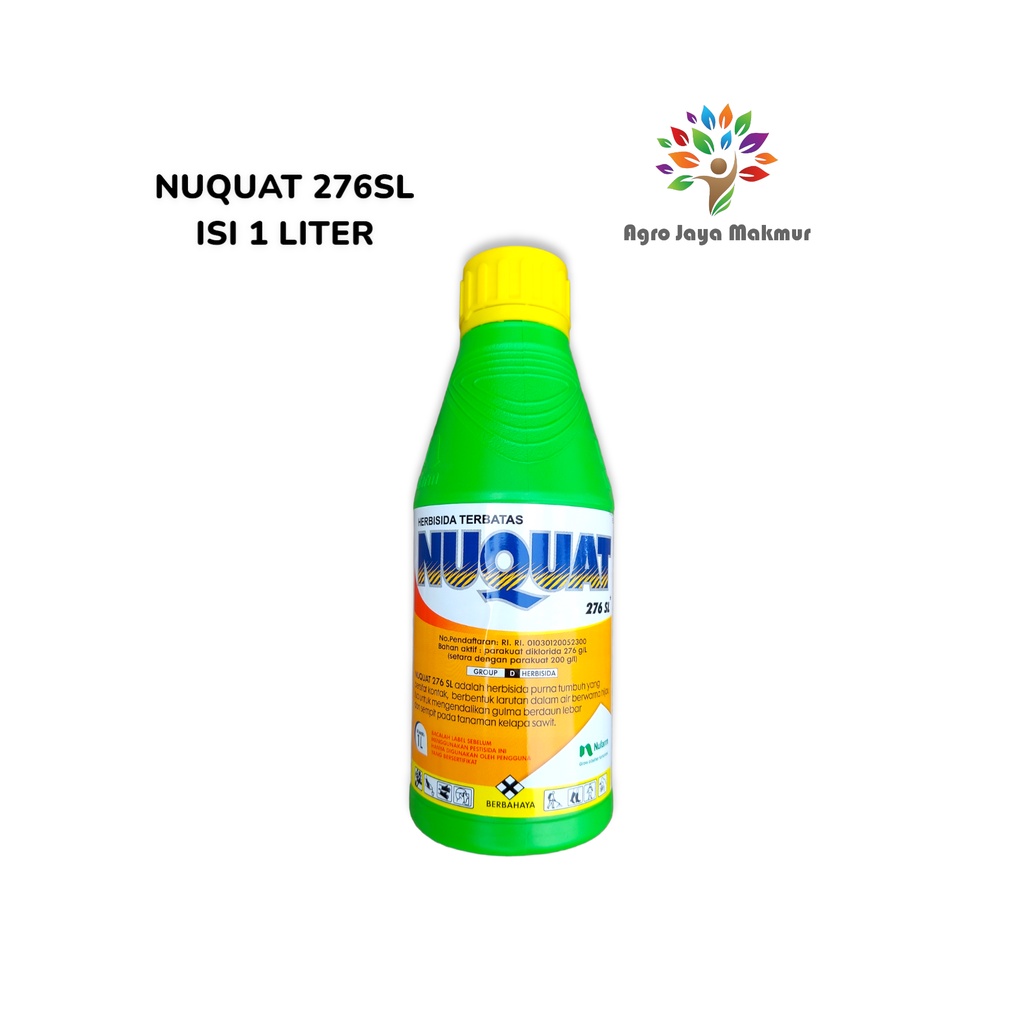 HERBISIDA NUQUAT 276SL ISI 1 LITER HERBISIDA KONTAK PARAQUAT PARAKUAT DIKLORIDA 276 G/L PEMBASMI RUM