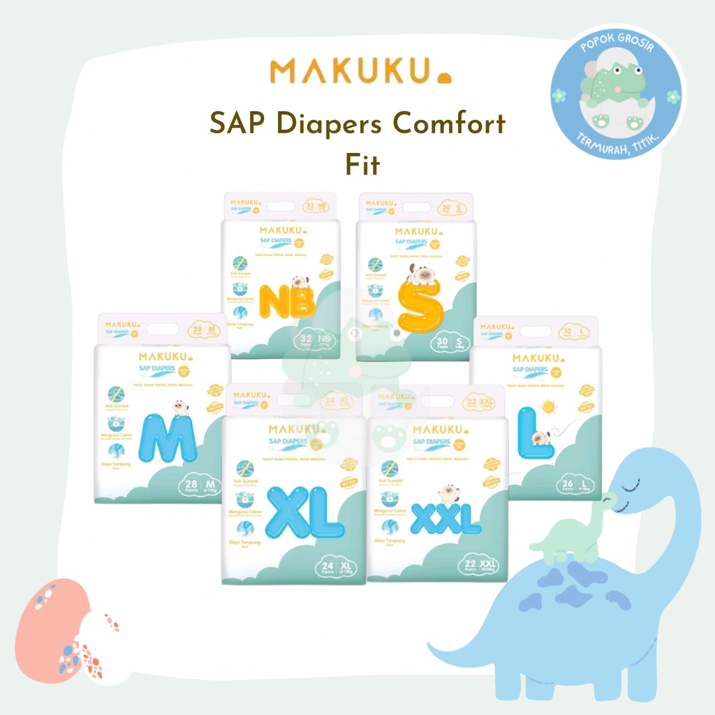MAKUKU SAP Diapers COMFORT FIT